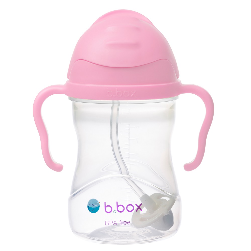 Neizlīstoša pudele bērniem B.box Sippy Cup Cherry Blossom