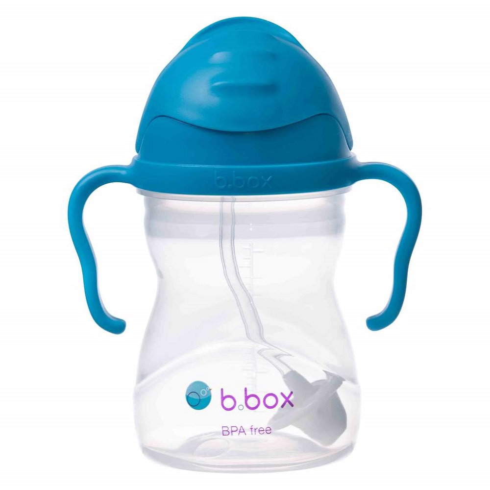 Neizlīstoša pudele bērniem B.box Sippy Cup Blue Cobolt