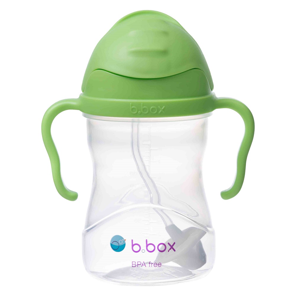 Neizlīstoša pudele bērniem B.box Sippy Cup Green Apple