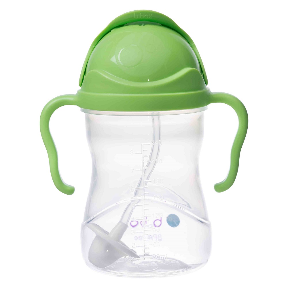 Neizlīstoša pudele bērniem B.box Sippy Cup Green Apple