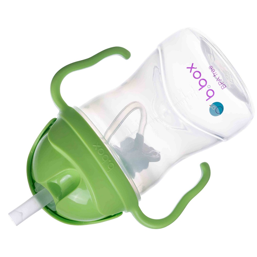 Neizlīstoša pudele bērniem B.box Sippy Cup Green Apple