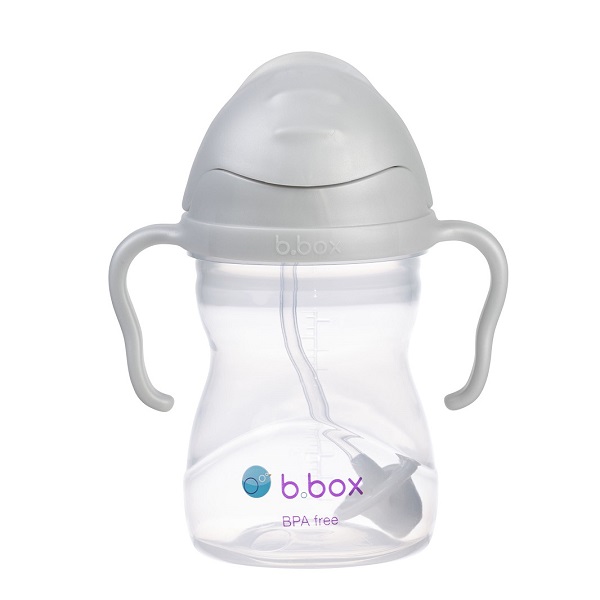 Neizlīstoša pudele bērniem B.box Sippy Cup Grey