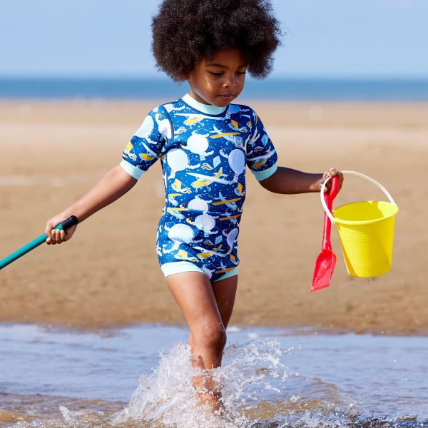 Hidrotērps ar peldēšanas autiņbiksītēm mazuļiem - SplashAbout Happy Nappy Up in the Air