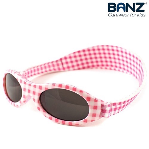 Banz saulesbrilles bērniem un zīdaiņiem BabyBanz Pink Checkers