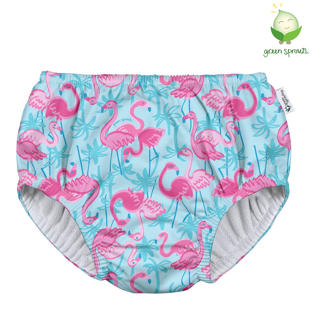 Autiņbiksītes peldbikses Green Sprouts Eco Pull-Up Flamingo