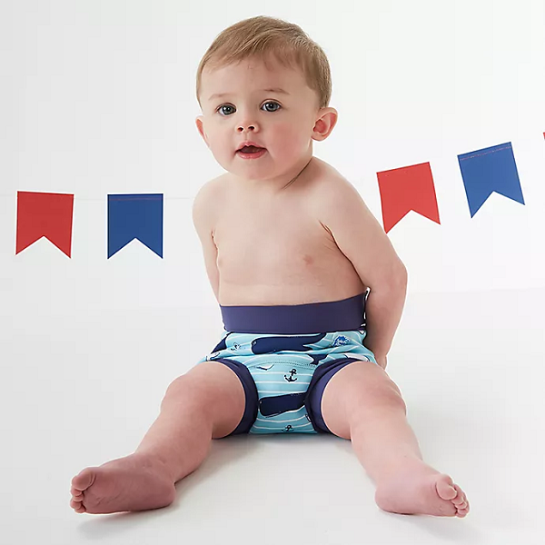 Peldēšanas autiņbiksītes SplashAbout Happy Nappy Vintage Moby