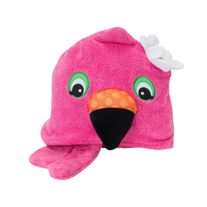 Pludmales pončo bērniem Zoocchini Flamingo