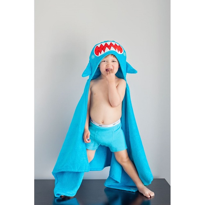 Pludmales pončo bērniem Zoocchini Shark