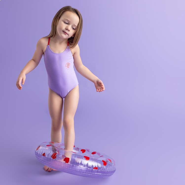 Piepūšams riņķis peldēšanai Swim Essentials Lilac Hearts