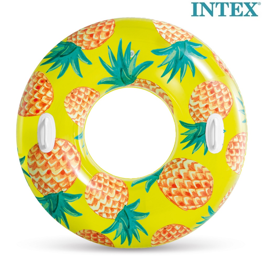 Piepūšams riņķis XL Intex Pineapple