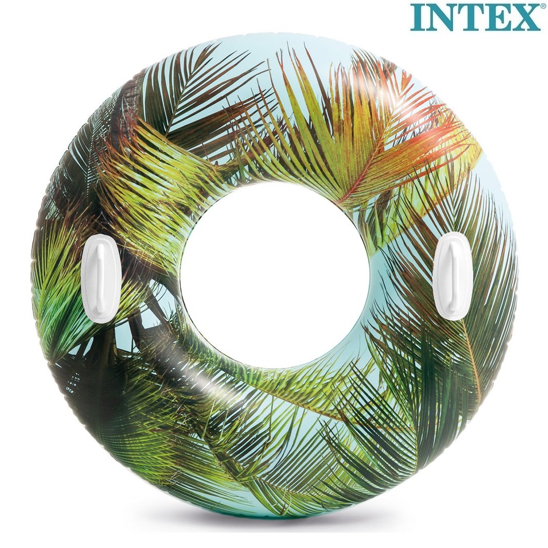 Piepūšams riņķis peldēšanai Intex XL Palm Leaves