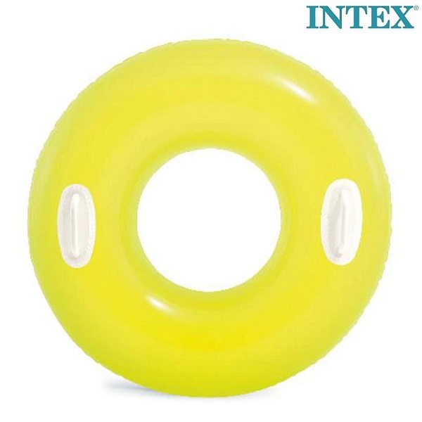 Piepūšams bērnu peldriņķis Intex Yellow