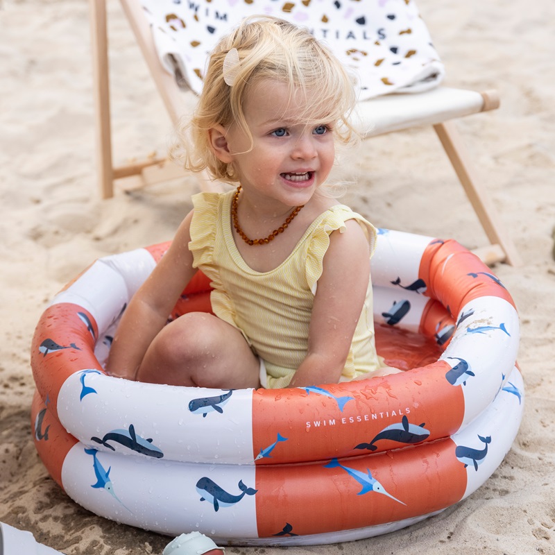 Baseins bērniem piepūšamais Swim Essentials Sand Check Whale Mini