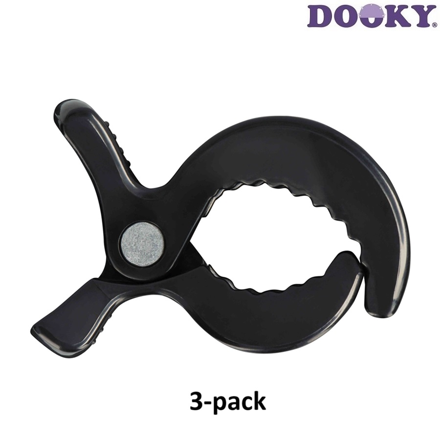 Klipsi ratiņiem Dooky Multi Clips Black