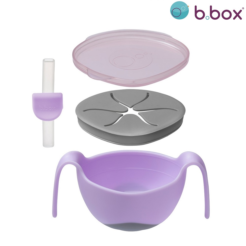 Pārtikas bļoda un uzkodu kastīte B.Box Food Bowl & Snack Box Boysenberry