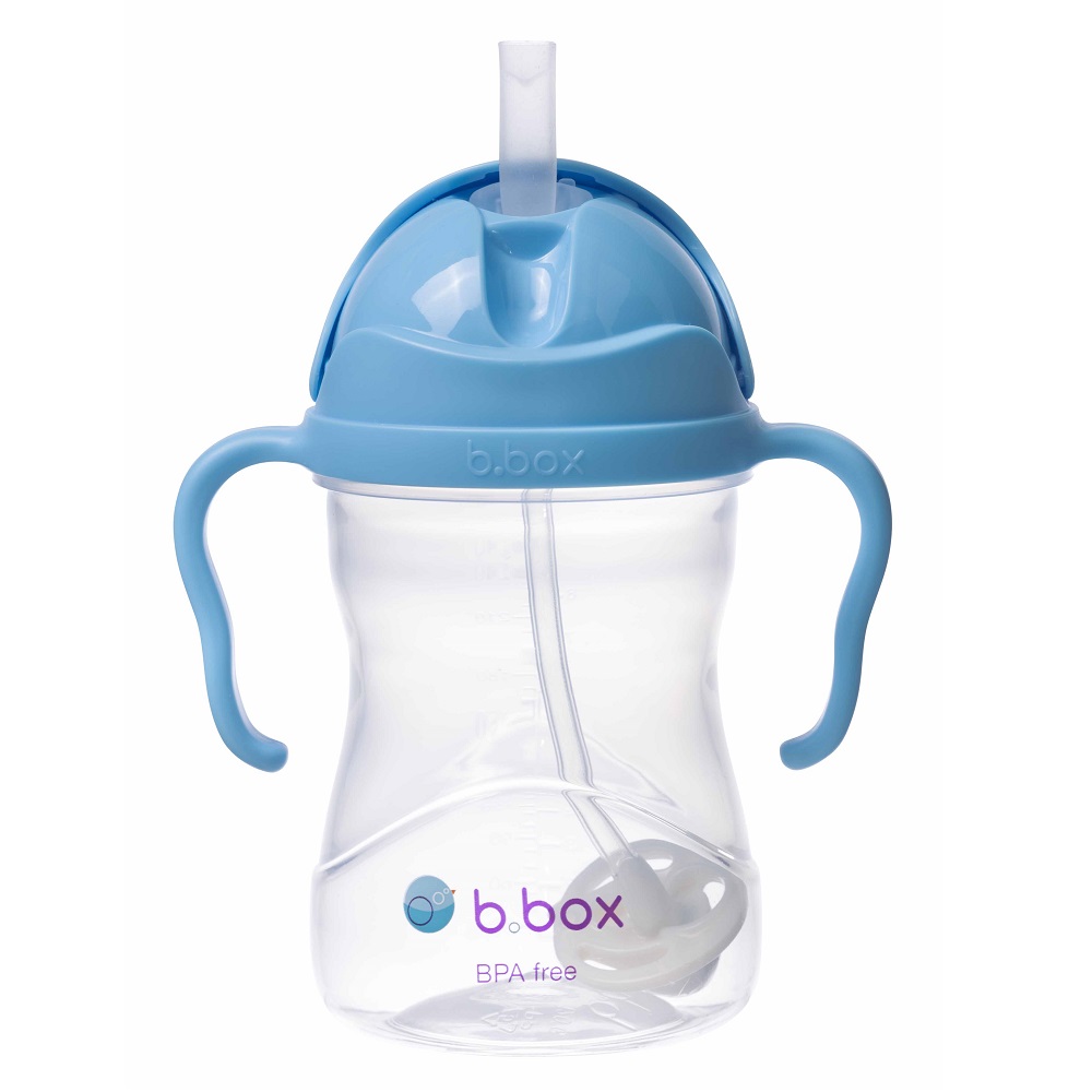 Neizlīstoša pudele bērniem B.box Sippy Cup Blueberry