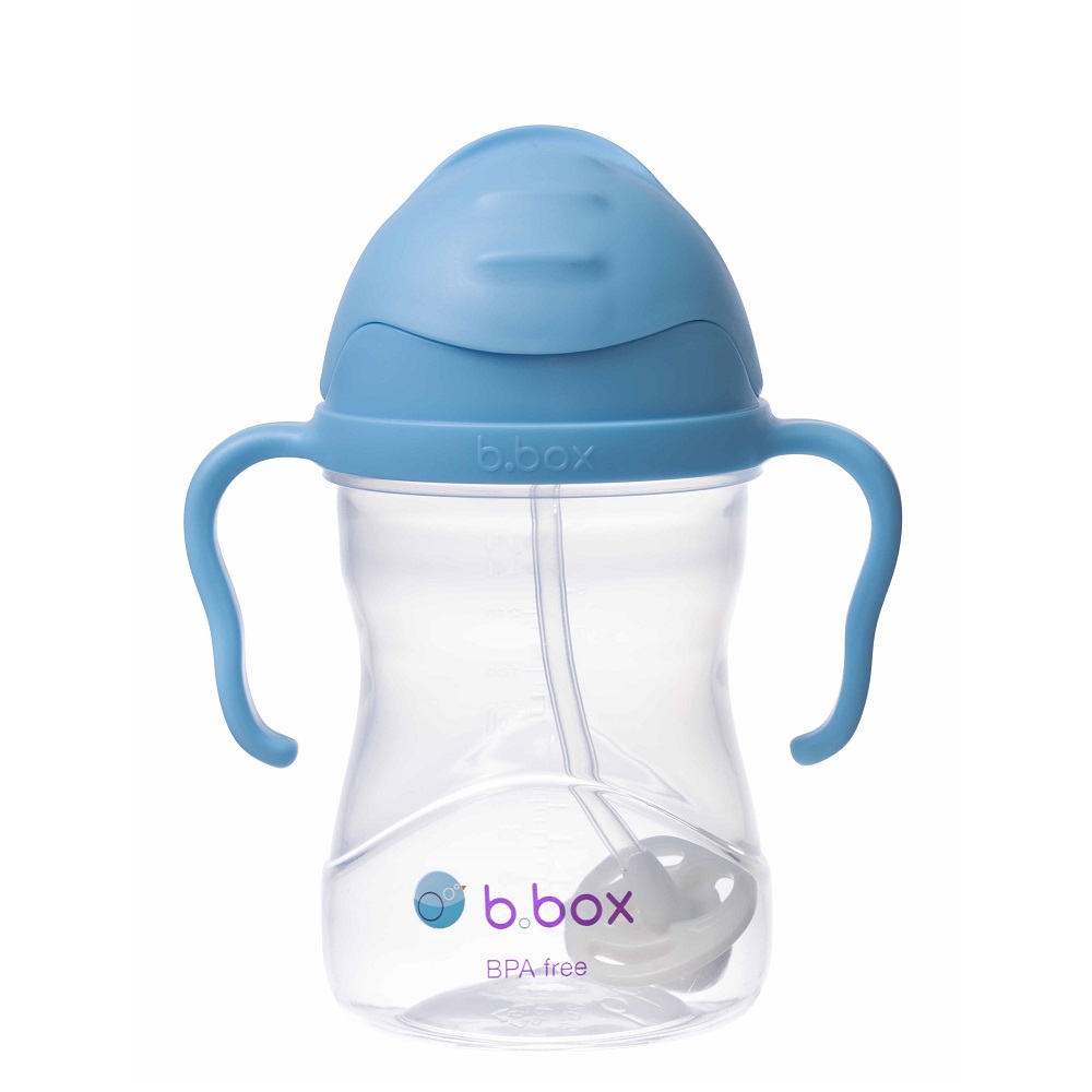 Neizlīstoša pudele bērniem B.box Sippy Cup Blueberry