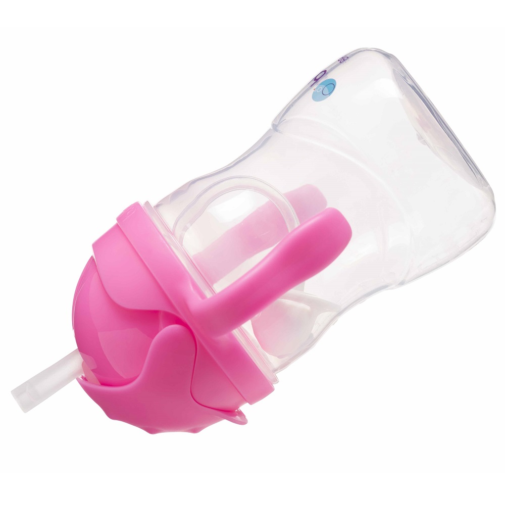 Neizlīstoša pudele bērniem B.box Sippy Cup Pink Pomegranade