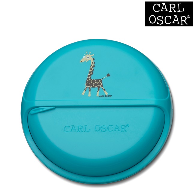 Uzkodu kastīte bērniem - Carl Oscar SnackDisc Blue Giraffe