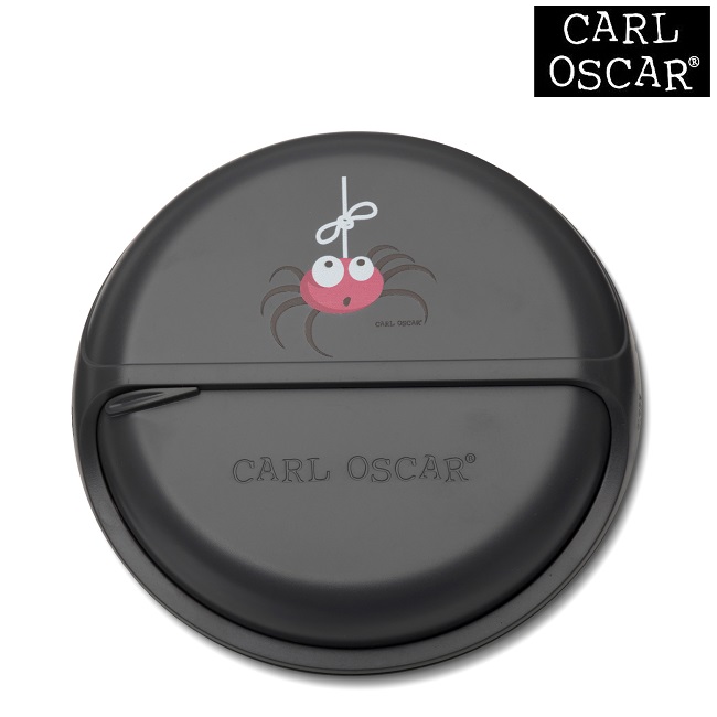 Uzkodu kastīte bērniem - Carl Oscar SnackDisc Grey Spider