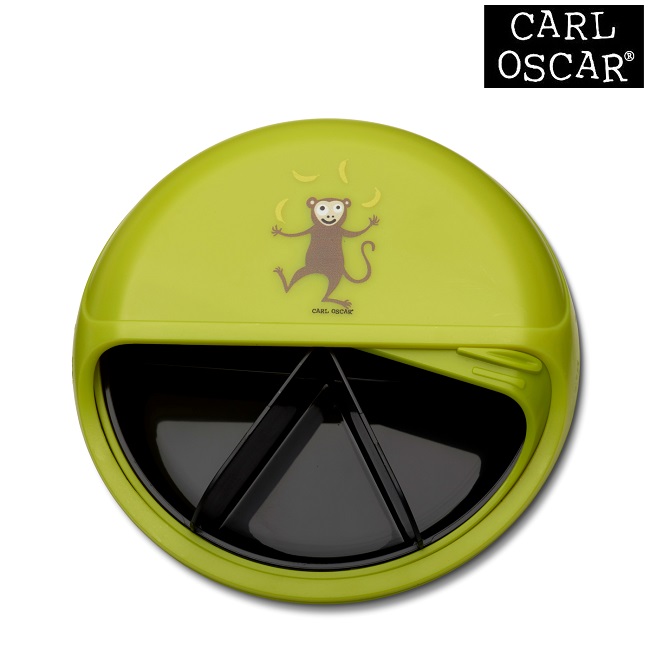 Uzkodu kastīte bērniem - Carl Oscar SnackDisc Lime Monkey