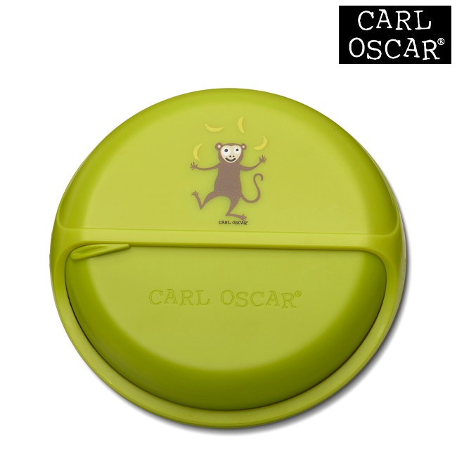 Uzkodu kastīte bērniem - Carl Oscar SnackDisc Lime Monkey