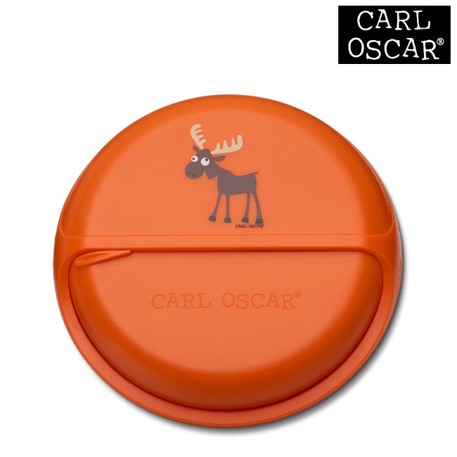 Uzkodu kastīte bērniem - Carl Oscar SnackDisc Orange Moose