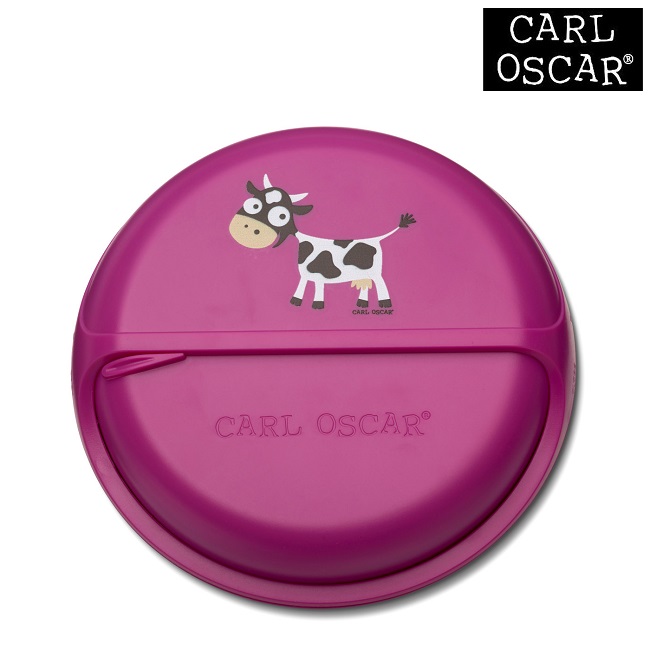 Uzkodu kastīte bērniem - Carl Oscar SnackDisc Red Cow