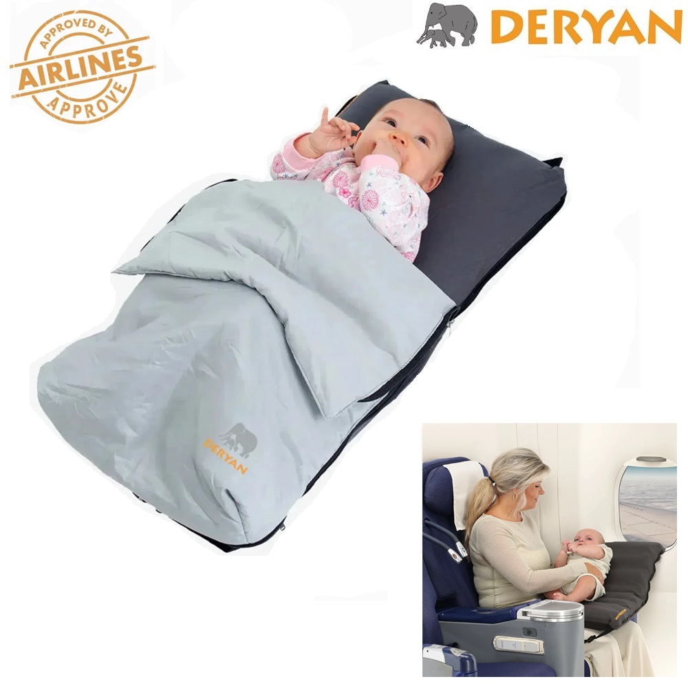 Ceļojumu matracis mazulim - Deryan Airtraveller Grey