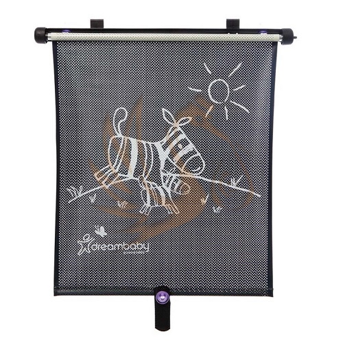 Auto sānu logu žalūzijas Dreambaby Roller Sunshade Zebra