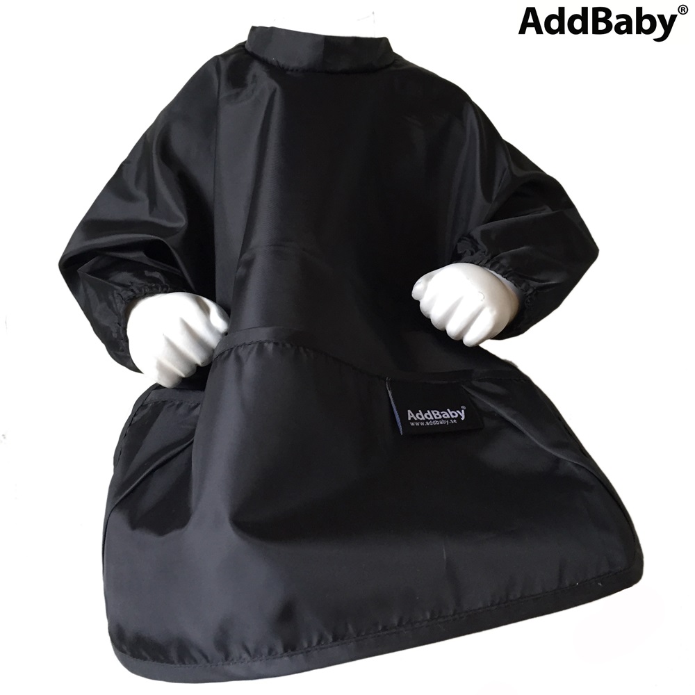 Bib bērniem AddBaby Long Sleeves Black