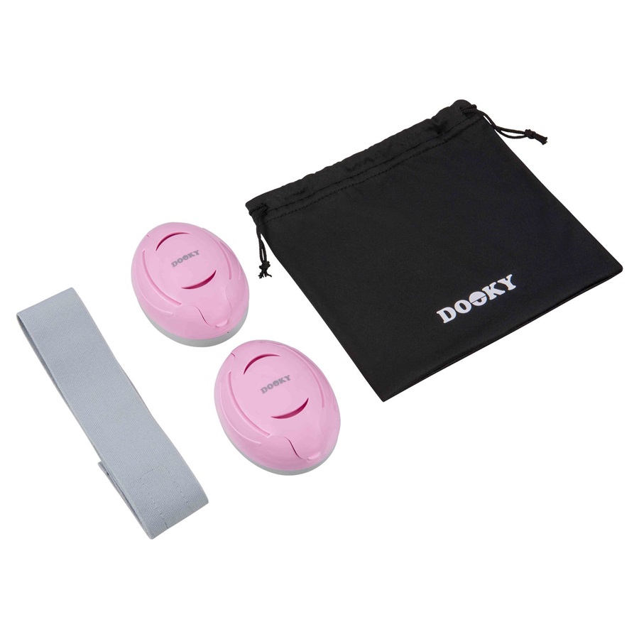 Ausu aizsargi zīdaiņiem un maziem bērniem Dooky Baby Ear Protection Pink