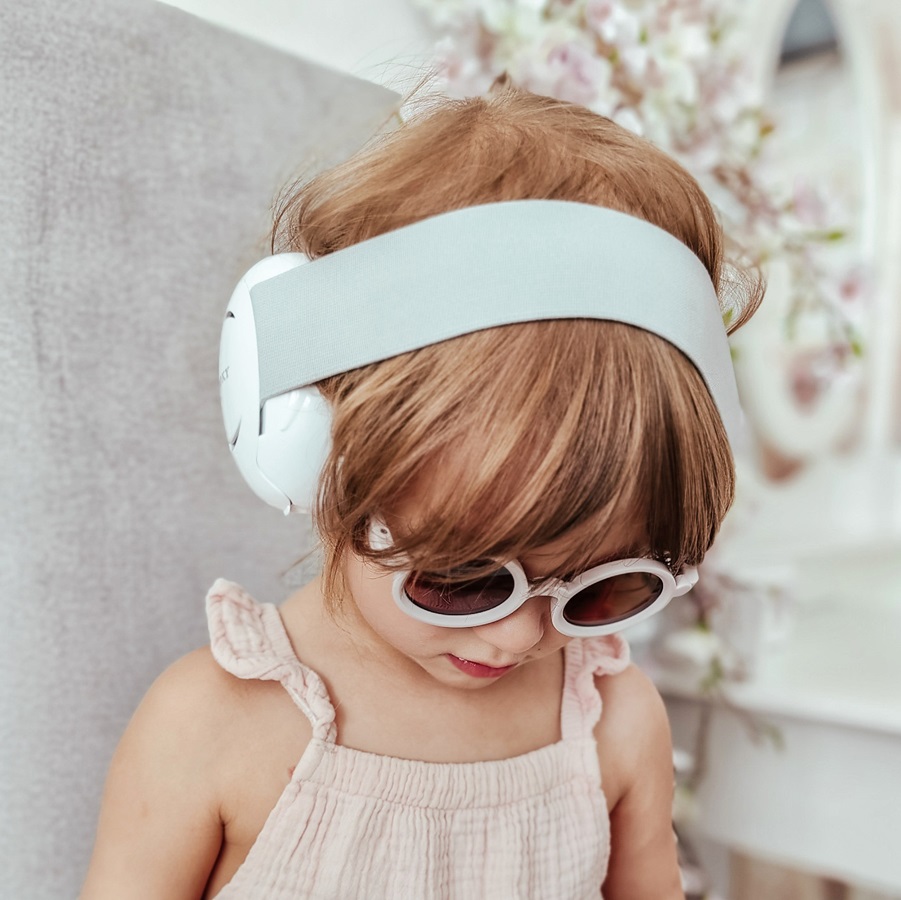 Ausu aizsargi zīdaiņiem un maziem bērniem Dooky Baby Ear Protection White