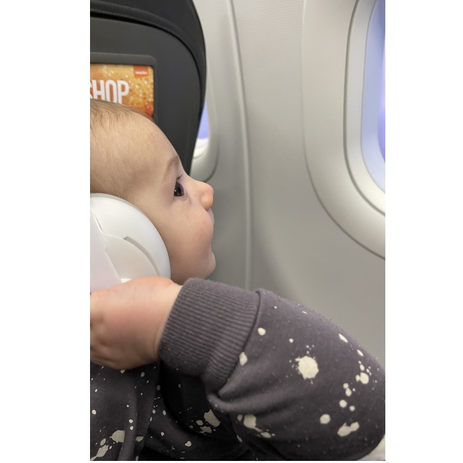 Ausu aizsargi zīdaiņiem un maziem bērniem Dooky Baby Ear Protection White