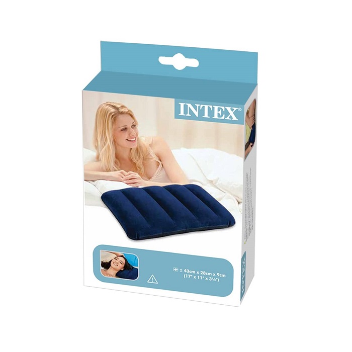 Piepūšamais spilvens Intex Inflatable Travel Pillow Blue