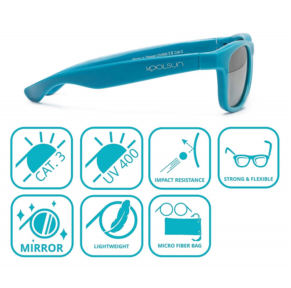 Saulesbrilles bērniem Koolsun Wave Cendre Blue