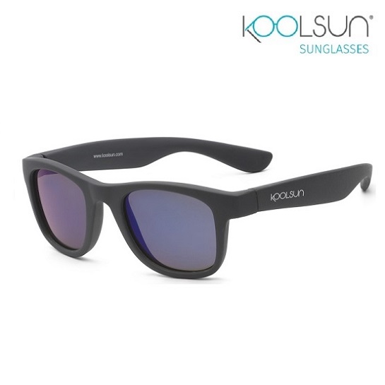 Saulesbrilles bērniem Koolsun Wave Gunmetal Grey