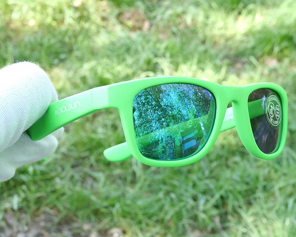 Saulesbrilles bērniem Koolsun Wave Neon Green