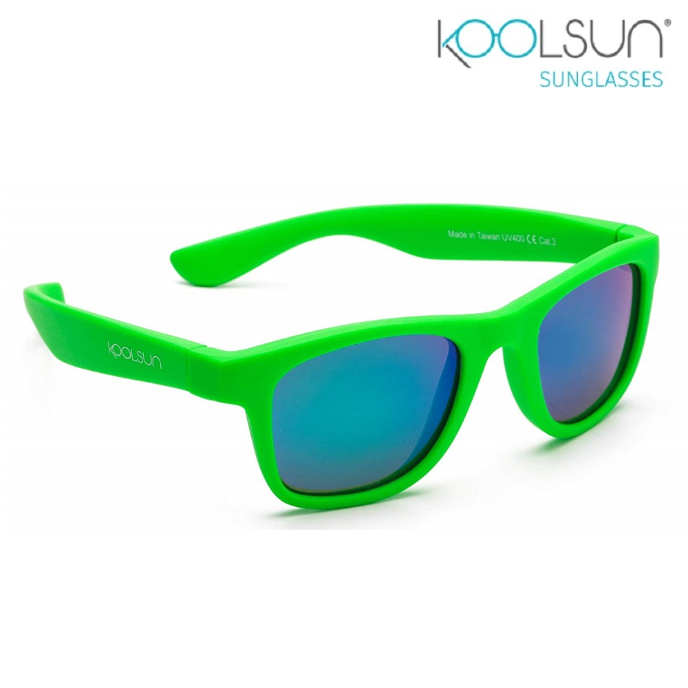 Saulesbrilles bērniem Koolsun Wave Neon Green