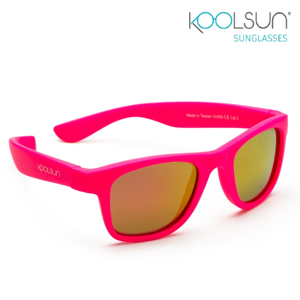 Saulesbrilles bērniem Koolsun Wave Neon Pink