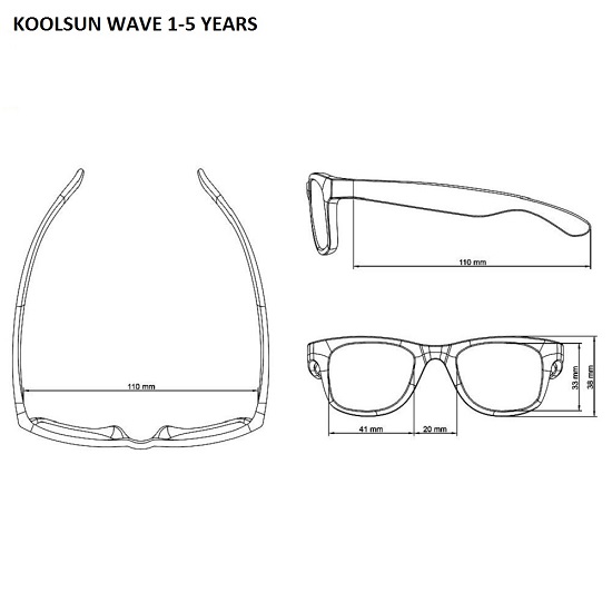 Saulesbrilles bērniem Koolsun Wave