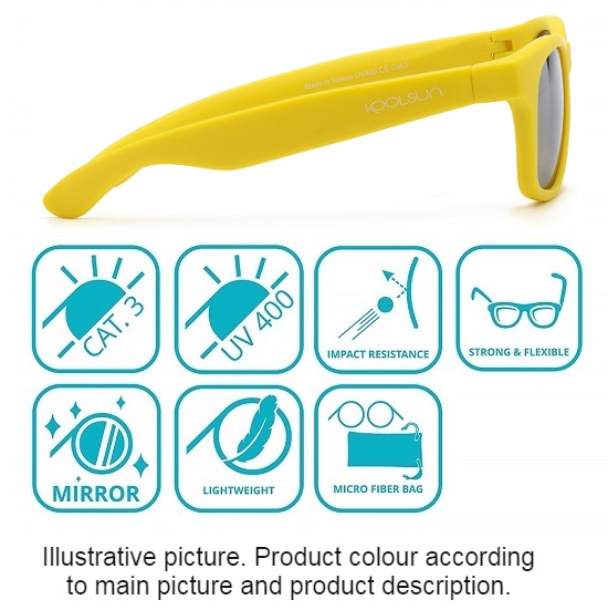 Saulesbrilles bērniem Koolsun Wave Empire Yellow