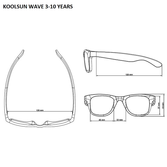 Saulesbrilles bērniem Koolsun Wave