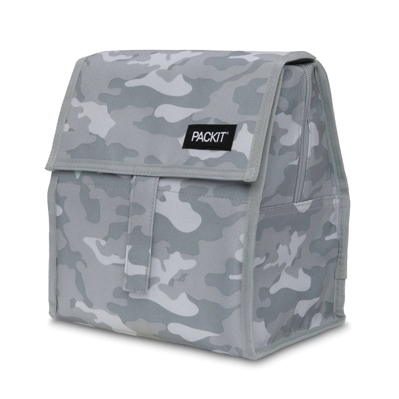 Aukstuma soma PackIt Lunch Bag Camo Grey