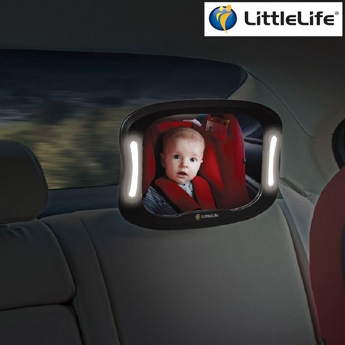 Aizmugurējā sēdekļa spogulis LittleLife Light Up Mirror