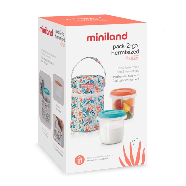 Termiskā soma zīdaiņu pārtikai - Miniland Pack-2-Go Mediterranean