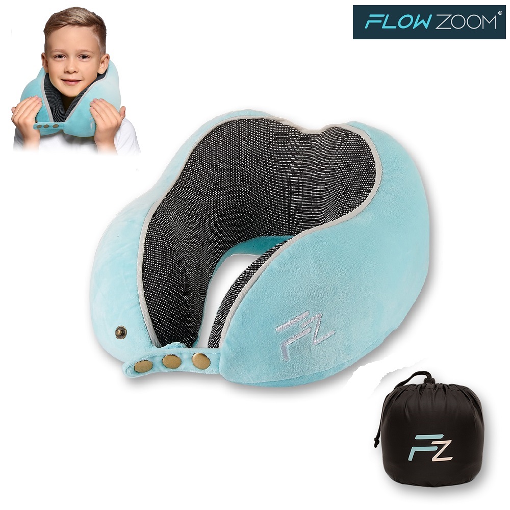 Kakla spilvens - Flowzoom Comfy Kids Blue (M)