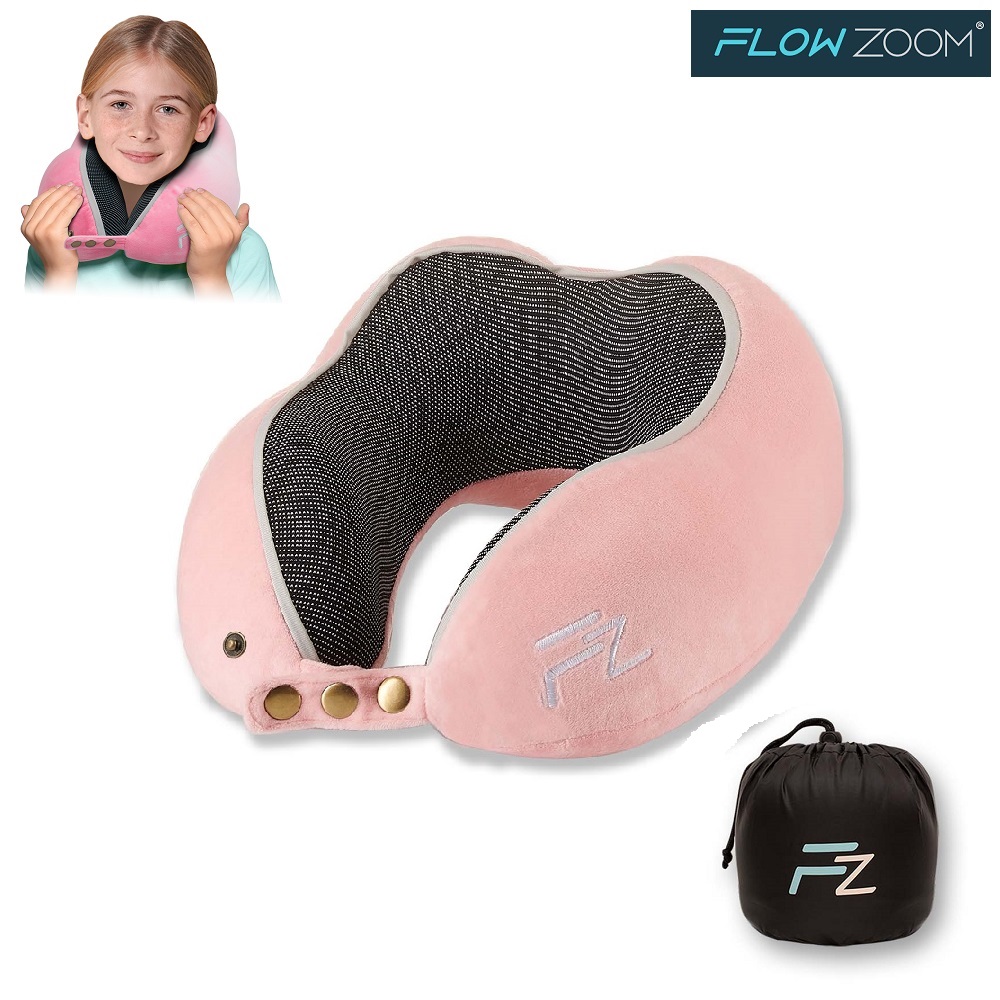 Kakla spilvens - Flowzoom Comfy Kids Pink (M)