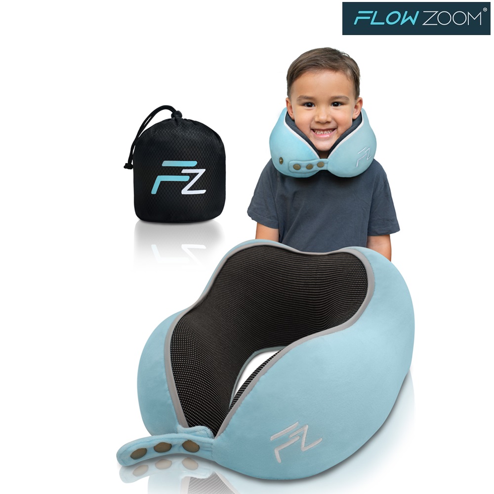 Kakla spilvens - Flowzoom Comfy Kids Blue (S)