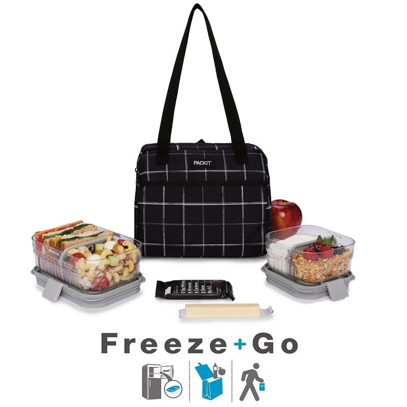 Aukstuma soma PackIt Hampton Lunch Bag Grid